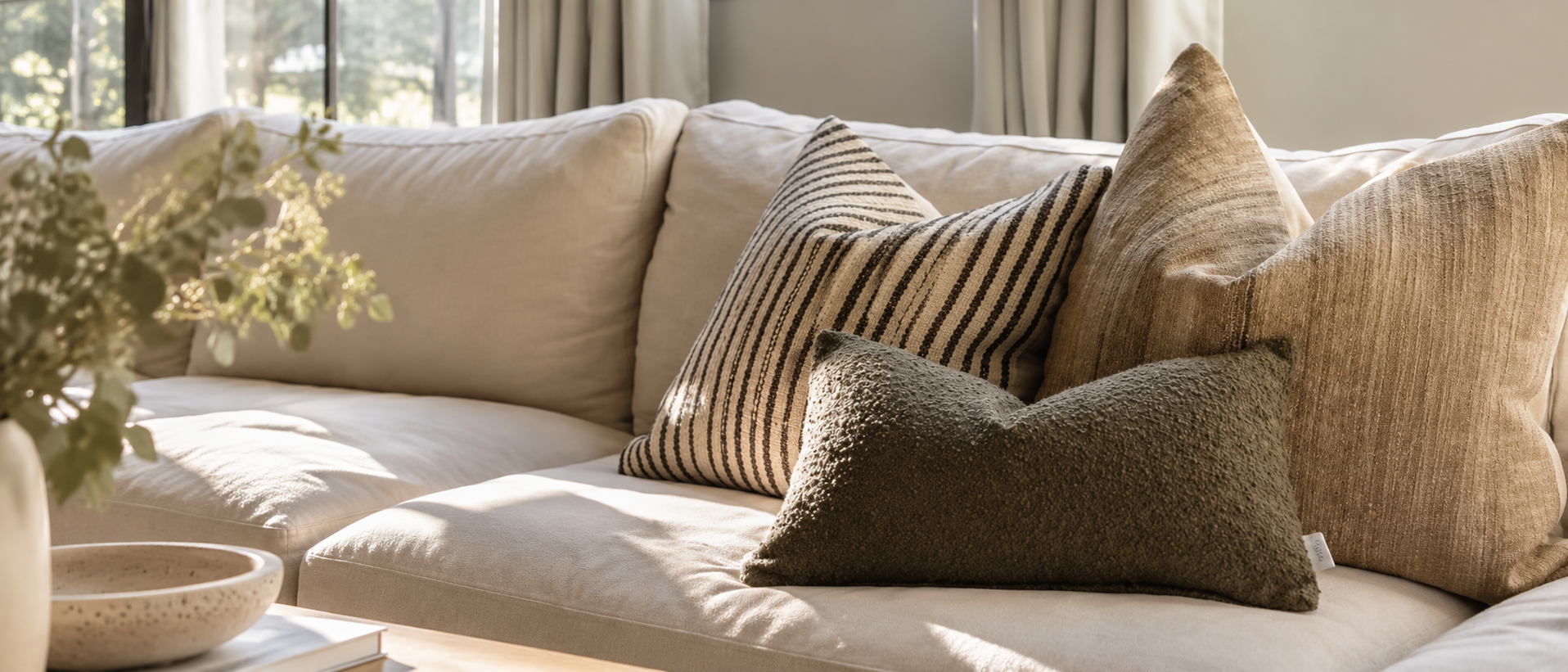 Soft neutral textile tones