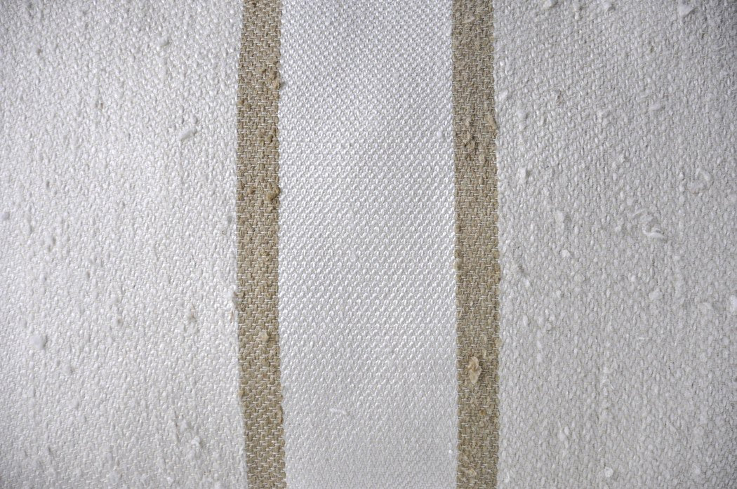 Natural Striped Linen Pillow
