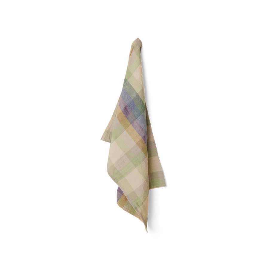 Vida Plaid Tea Towel - Multi colored